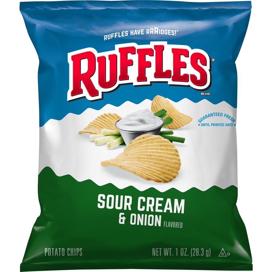 Lays Ruffles Sour Cream & Onion Potato Chips