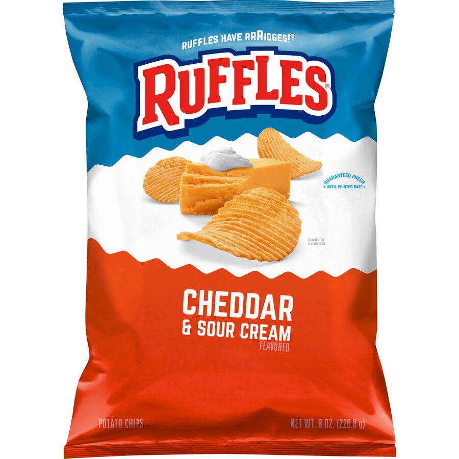 Lays Ruffles Cheddar & Sour Cream Potato Chips