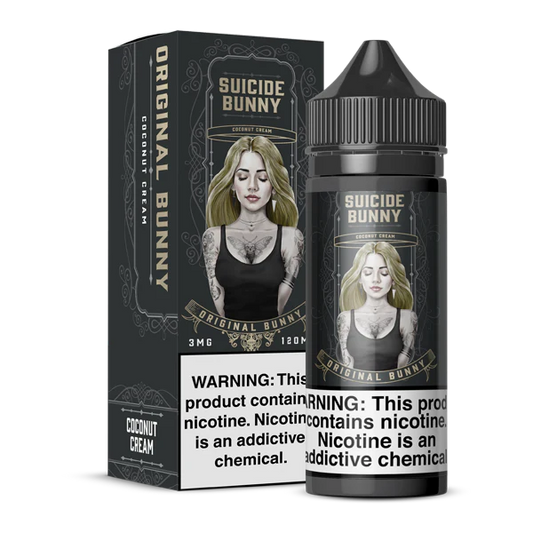 Suicide Bunny 120ml Nicotine Vape Juice - Original Bunny - Coconut Cream