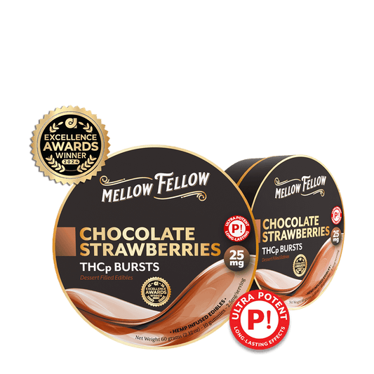 Chocolate Strawberries  THCP Bursts 10pc Edibles 25mg