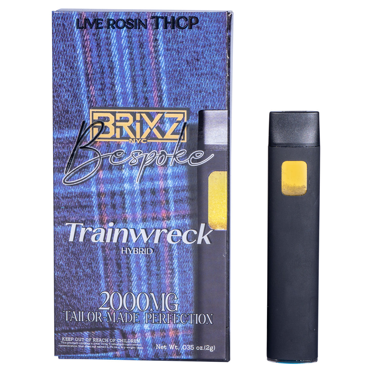Brixz Trainwreck Bespoke Disposable [2G] - Live Rosin - THCP - Hybrid