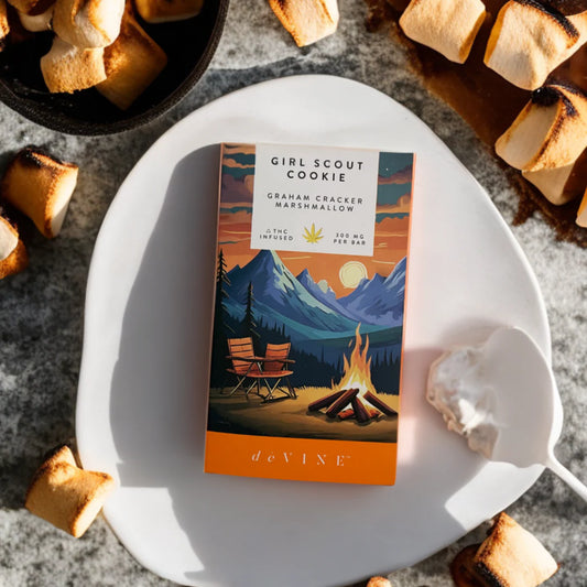 deVINE 200mg D9 Chocolate Bar - Girl Scout Cookies - Graham Cracker Marshmallow