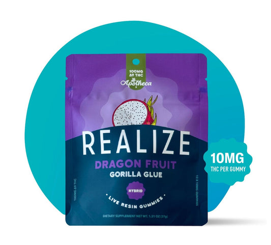 Realize Dragon Fruit Gummy - Gorilla Glue - Hybrid - 10 mg per - 10pk