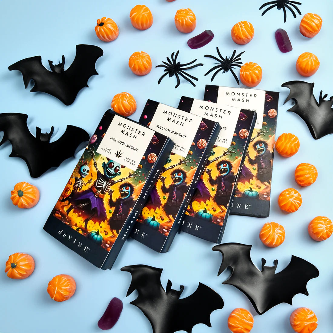 deVINE 200mg D9 Chocolate Bar - Monster Mash - Full Moon Medley