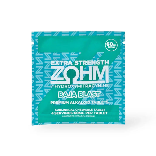 ZOHM Extra Strength 7-Hydroxy Tablets - 60mg - Baja Blast - 1ct