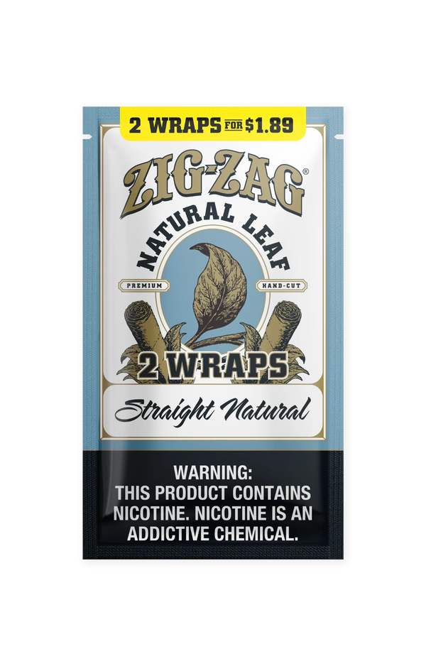 Zig Zag Natural Leaf Wrap - Straight Natural - 2pk