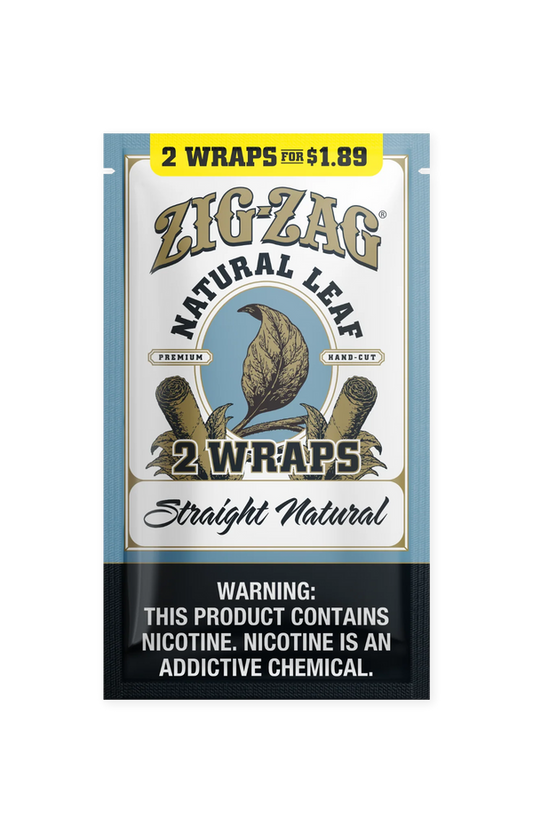 Zig Zag Natural Leaf Wrap - Straight Natural - 2pk