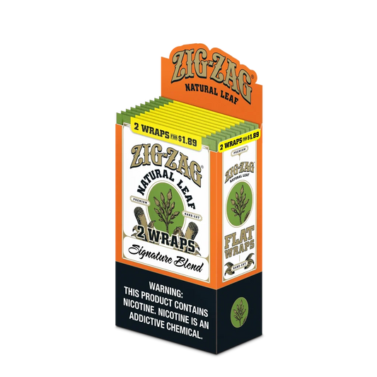 Zig Zag Natural Leaf Wrap - Signature Blend - 2pk