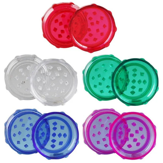 Acrylic Grinder w/ Diamond Teeth 2pc - 2"