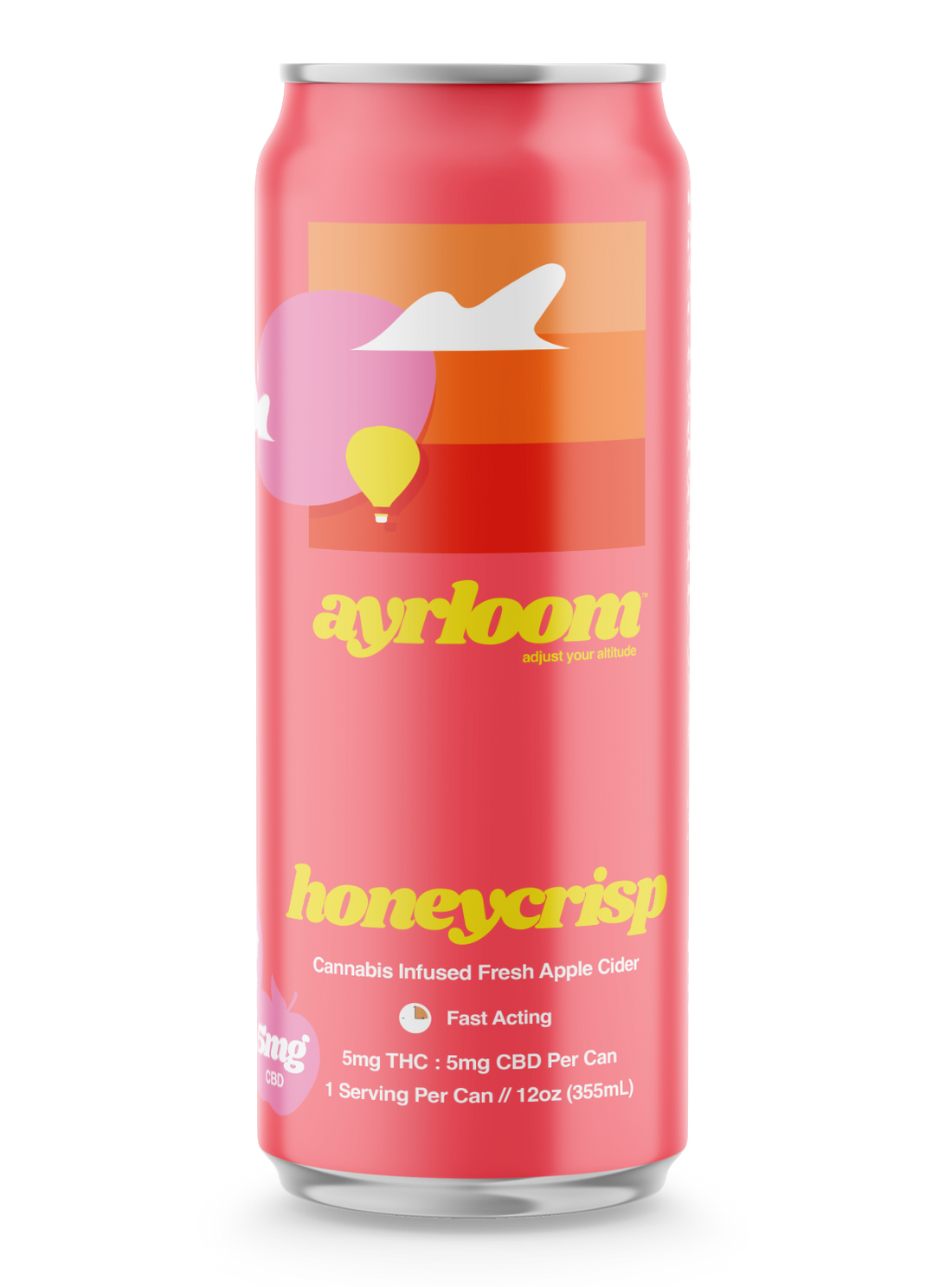 Aryloom 5mg THC/ 5mg CBD Hemp Infused Honeycrisp Apple Cider