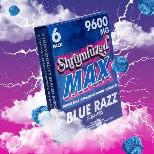 Shrumfezed 6pk 1600mg Blue Razz Mushroom Gummies