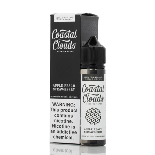 Coastal Clouds .3% 60ml Nicotine Vape Juice - Apple Peach Strawberry