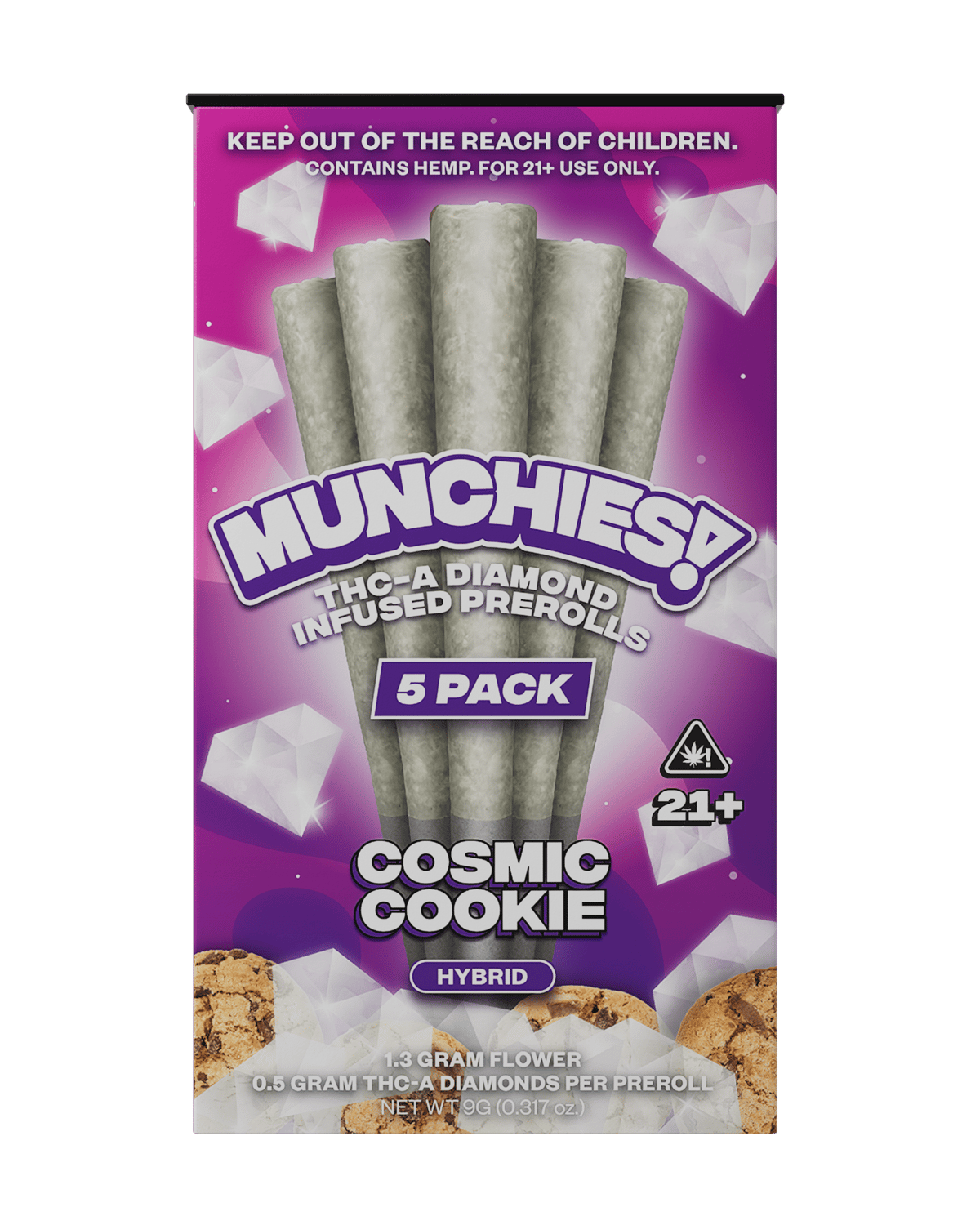 Munchies Cosmic Cookies 5xPrerolls THCA Hybrid