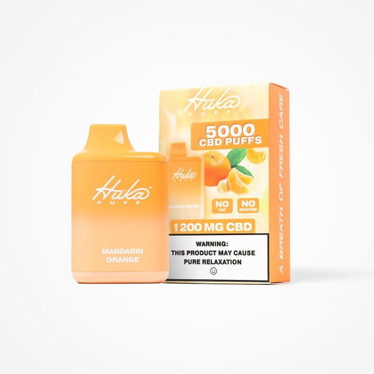 Huka Puff - Disposable - 5000p - CBD - Mandarin Orange