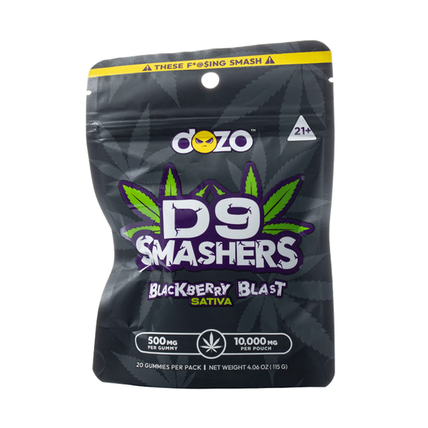 Dozo - D9 Smashers - Blackberry Blast - Sativa - 20pk - 10,000mg