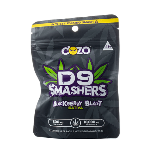 Dozo - D9 Smashers - Blackberry Blast - Sativa - 20pk - 10,000mg