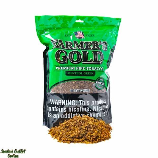 Farmer's Gold Pipe Tobacco Menthol Green 1lb Bag
