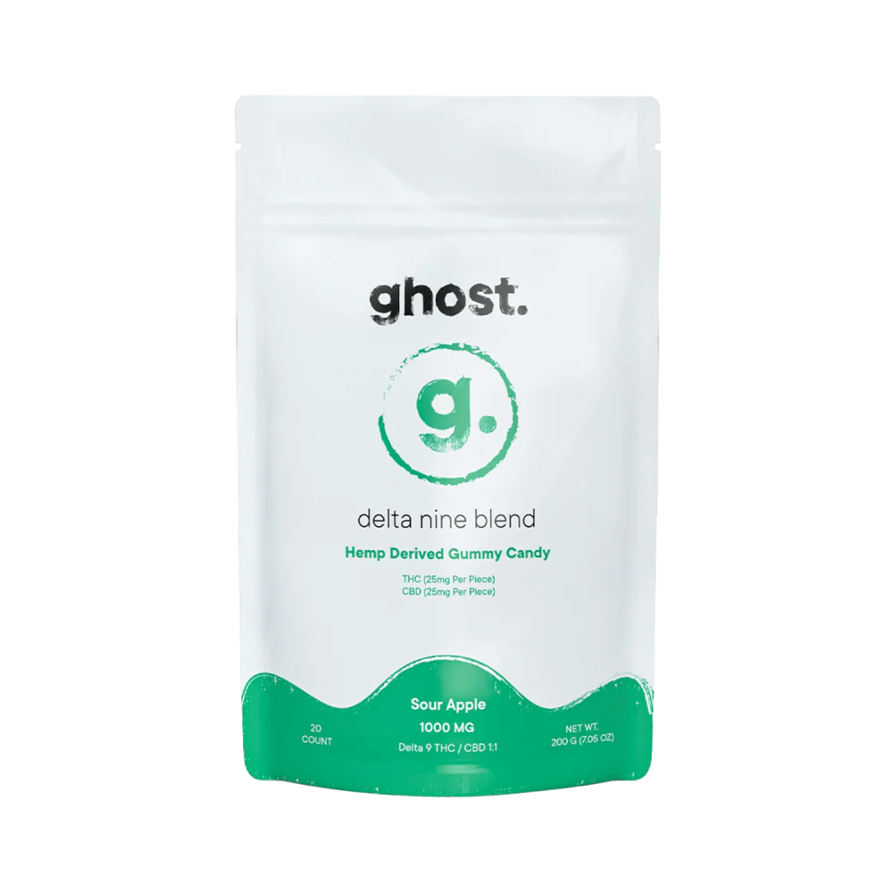Ghost - Delta 9 Blend Gummy - Sour Apple - 20ct 1000mg total