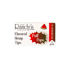 Randy's Puff Pops - Flavored Hemp Tips - Watermelon - 3 pk