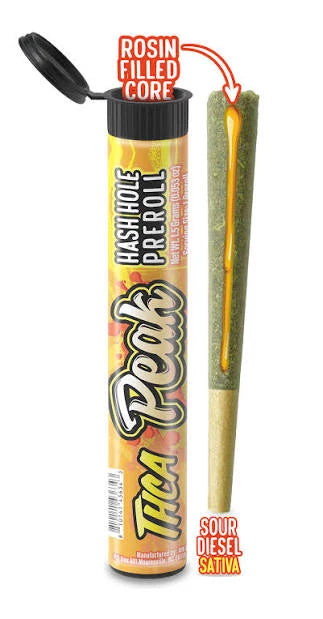 Peak THCa 1.5g Hash Hole Preroll - Sativa - Sour Diesel