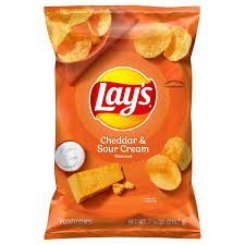 Lays Cheddar & Sour Cream Potato Chips