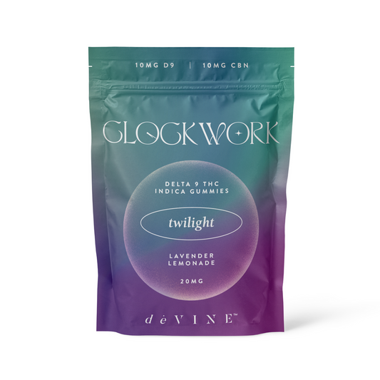 deVINE Clockwork Twilight Gummies 10mg D9/10mg CBN - Lavender Lemonade