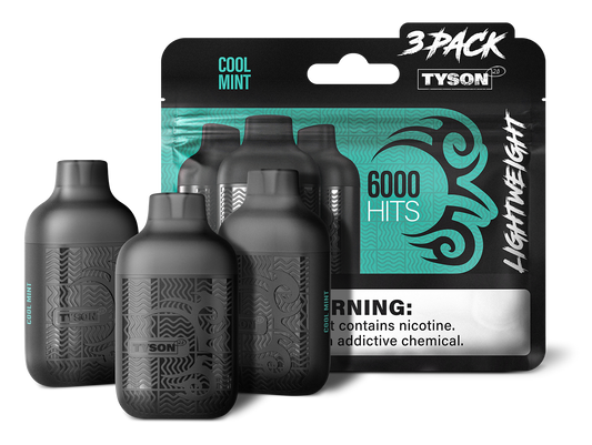 3-Pack Tyson Lightweight Vapes Cool Mint