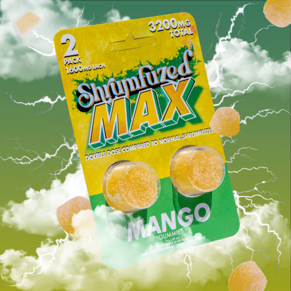 Shrumfuzed MAX 2pk Gummies (3200mg) Mango