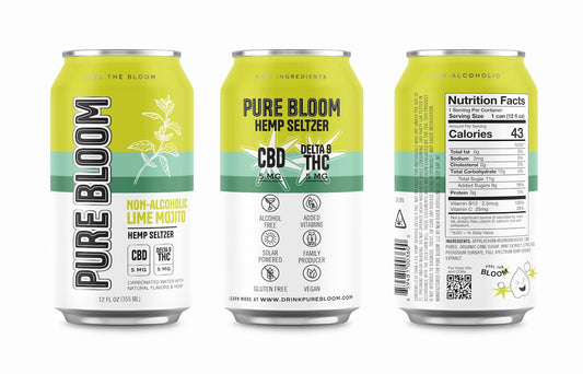 Pure Bloom Delta 9 Mojito Mocktail
