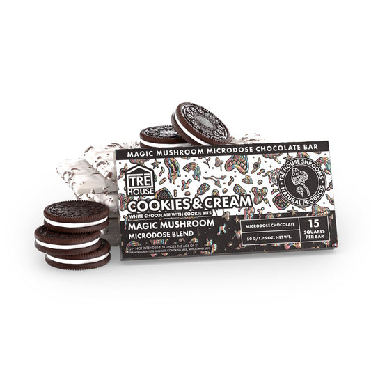 TreHouse Cookies & Cream - Mushroom Chocolate Bar