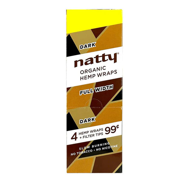 Natty Hemp Wrap - Dark - 4pk