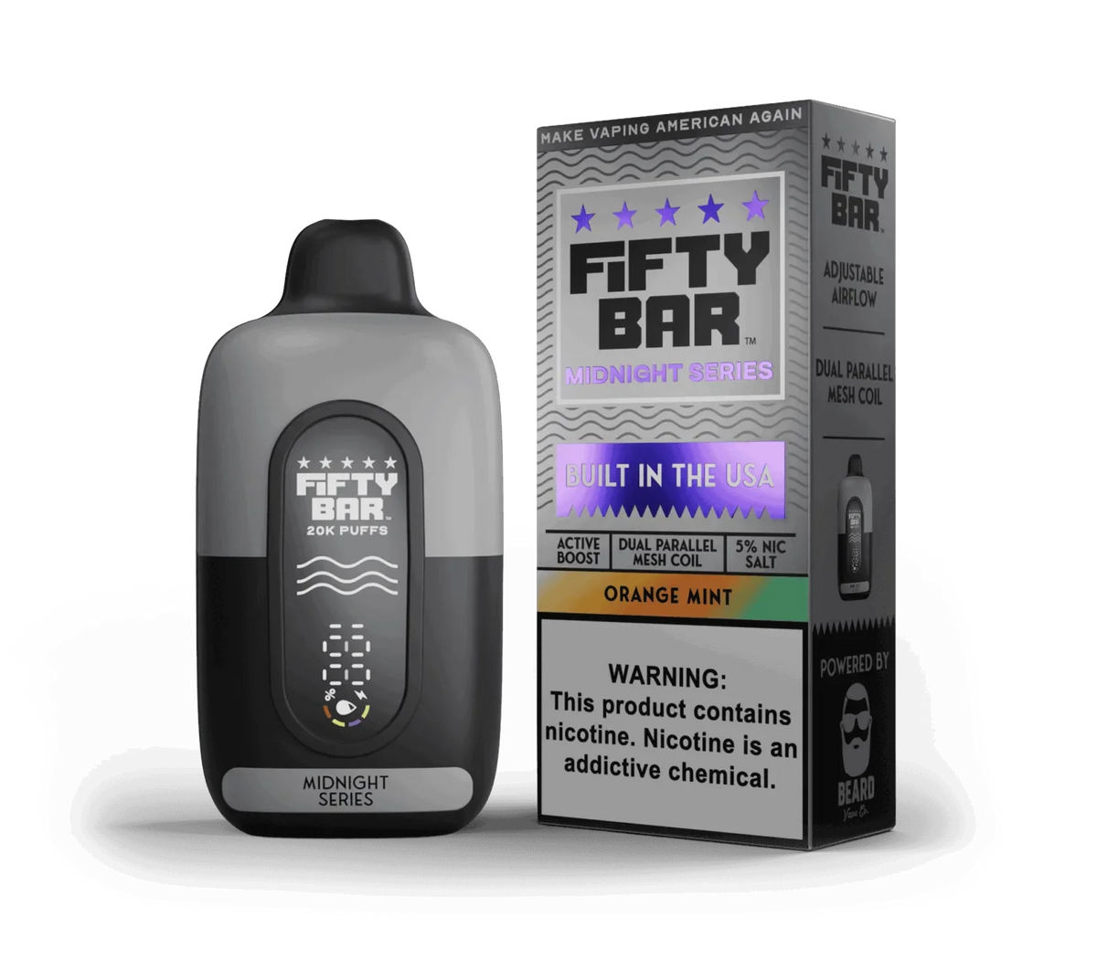 Fifty Bar 20K Puff Disposable Vape - Orange Mint