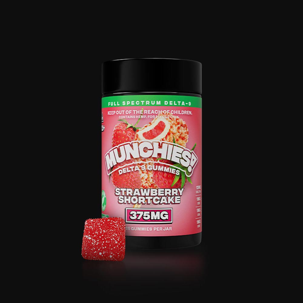 Munchies Delta 9 Gummies 600mg Strawberry Shortcake