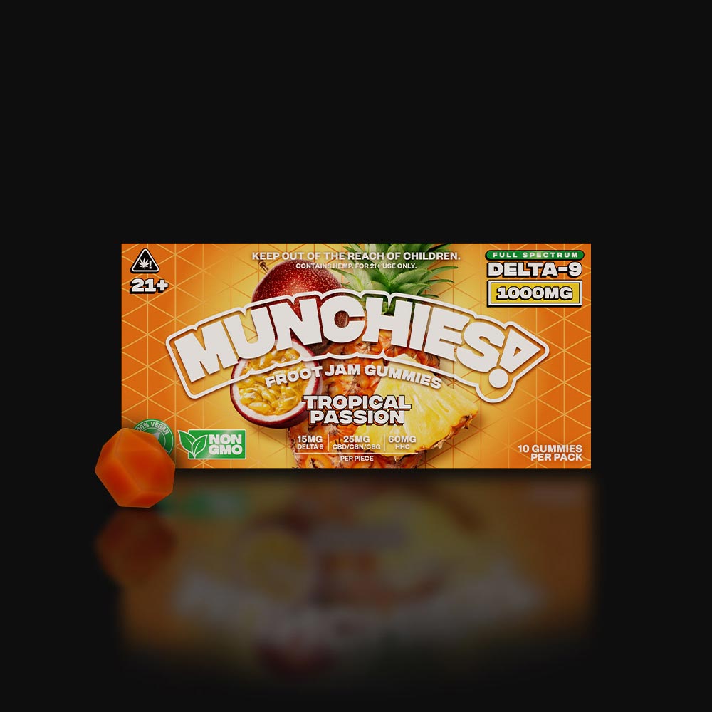 Munchies Froot Jam Tropical Passion 1000MG Gummies