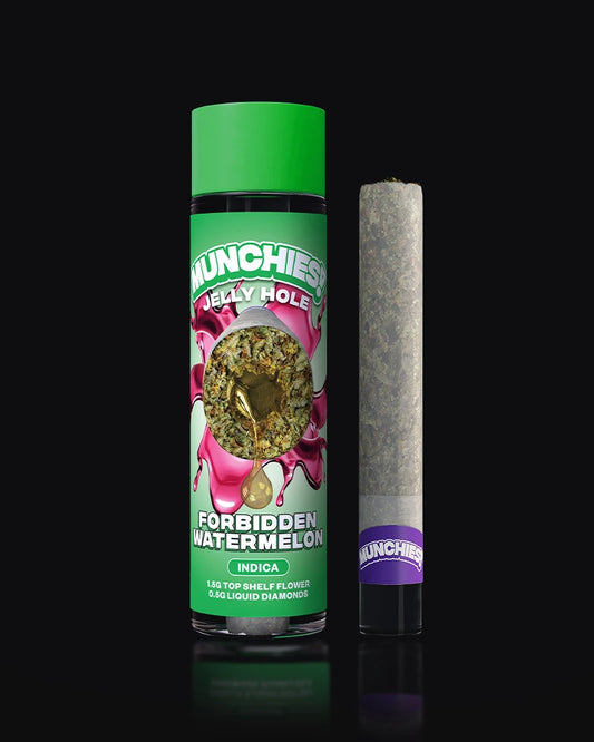 Munchies Forbidden Watermelon Jelly Hole 2G THCA Preroll Indica