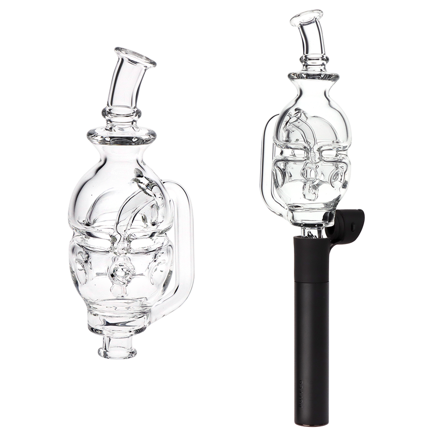 Fab Egg Bubbler Glass Mouthpiece Attachment for Puffco Pivot - Clear