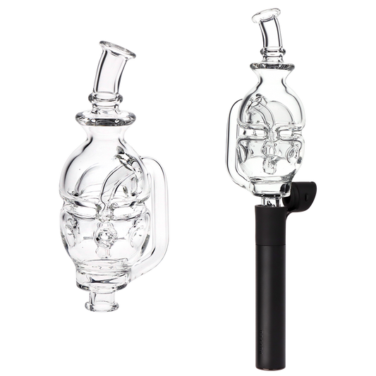 Fab Egg Bubbler Glass Mouthpiece Attachment for Puffco Pivot - Clear