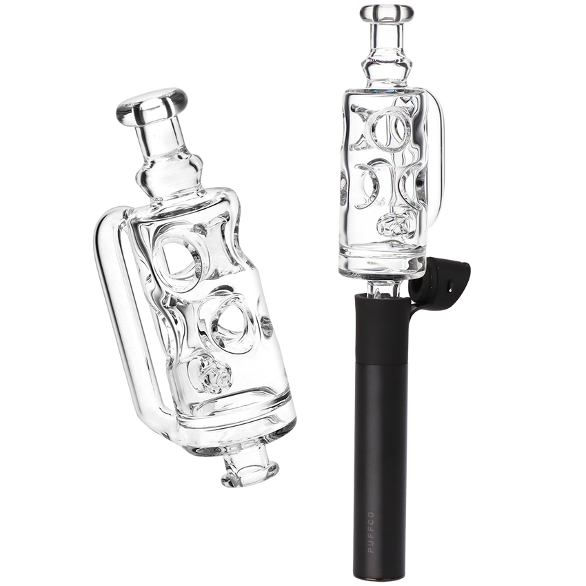 Incycler Bubbler Glass Mouthpiece Attachment for Puffco Pivot - Clear