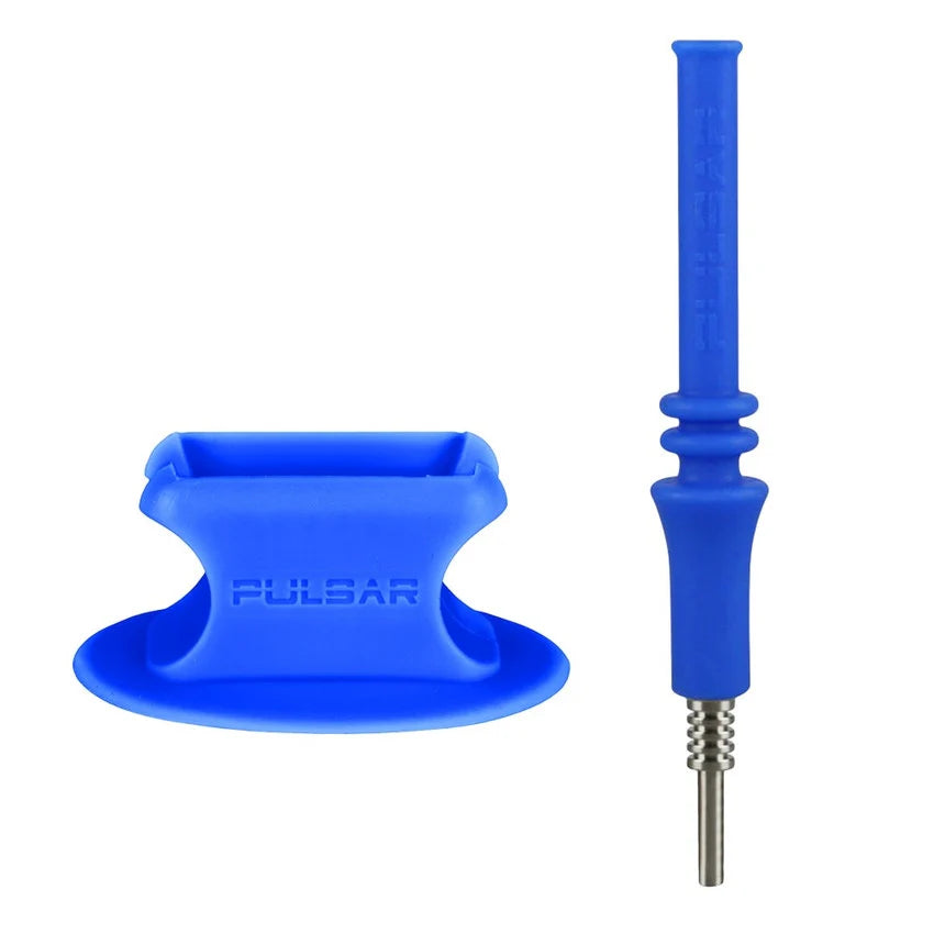 Pulsar RIP Silicone Vapor Straw w/ Stand - Blue