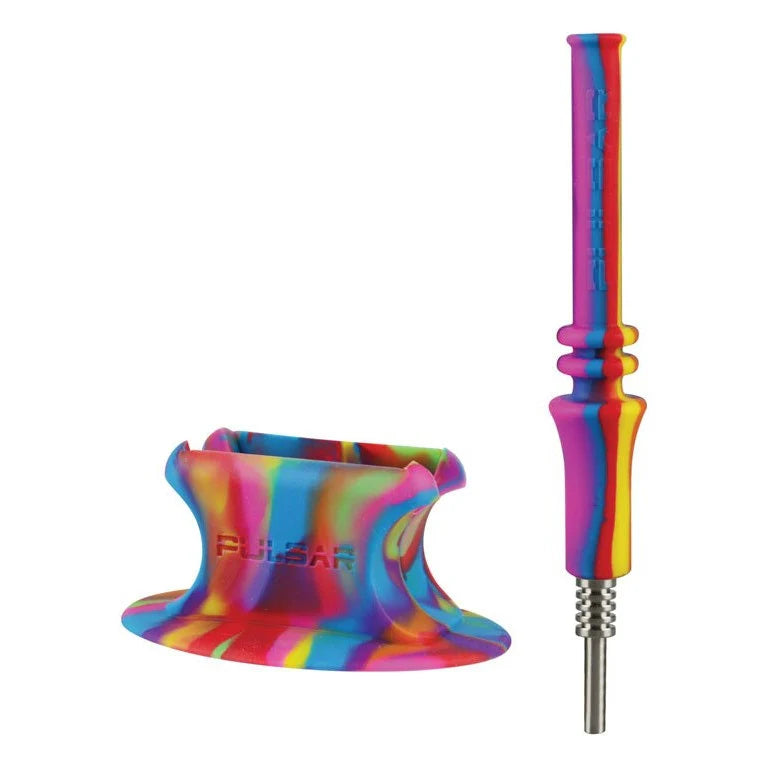 Pulsar RIP Silicone Vapor Straw w/ Stand - Tie Dye