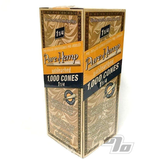 Pure Hemp Unbleached 1 1/4 Cone - 1000pk