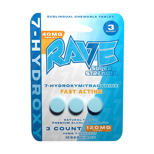 RAVE 7-Hydroxy Tablets - Super Strength - 40mg - 1ct