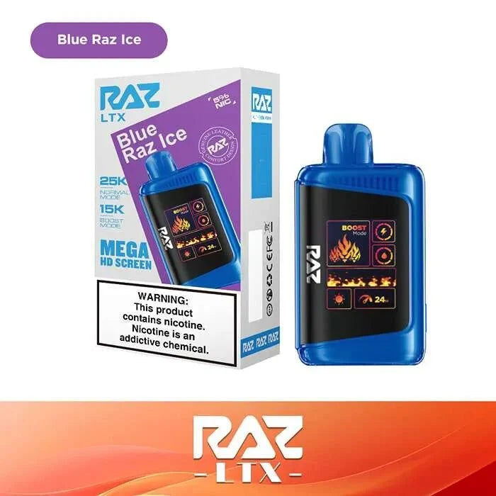 RAZ LTX 25K Puff Disposable Vape - Blue Razz Ice