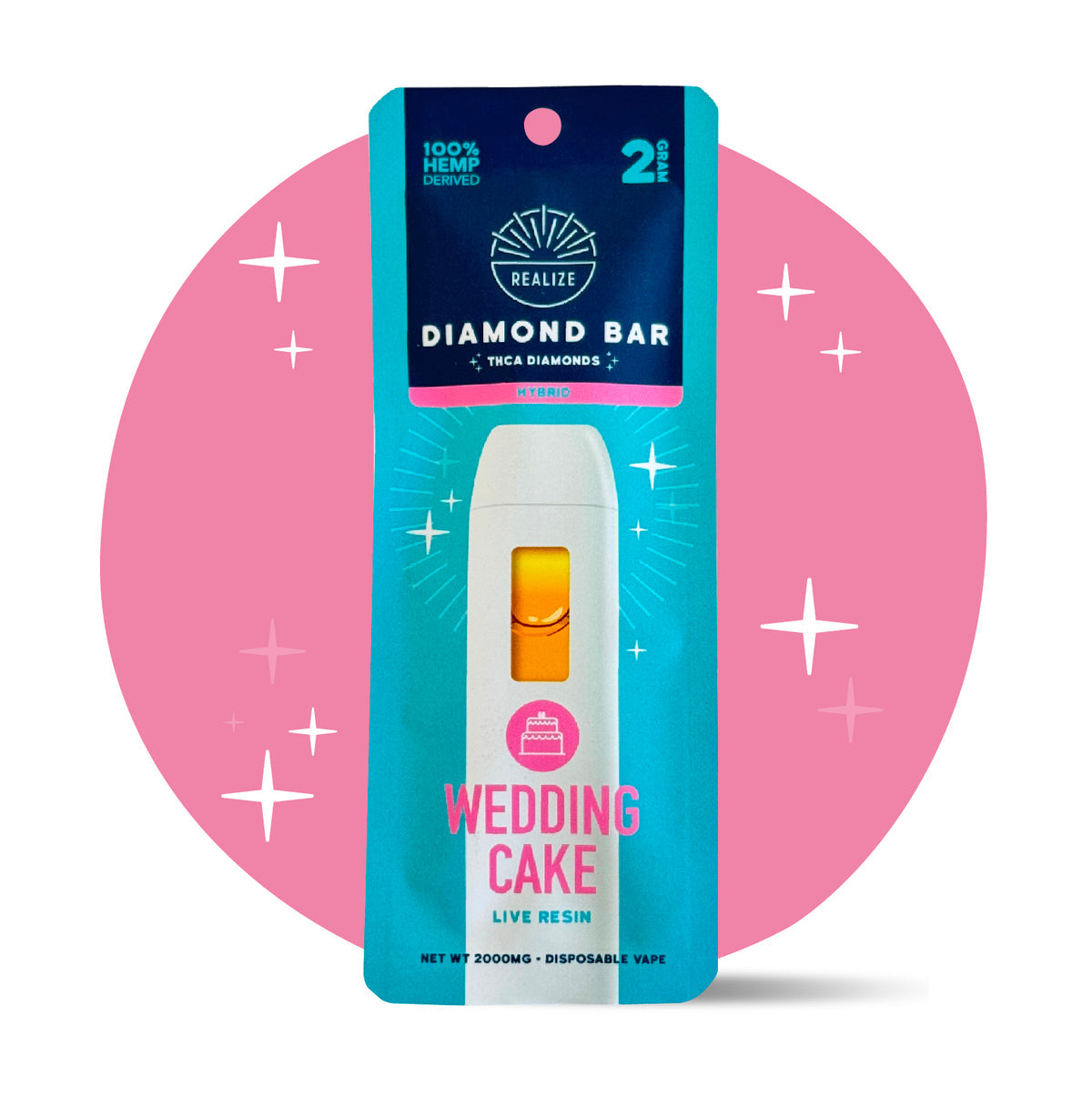 Wedding Cake Hybrid 2g Diamond Bar