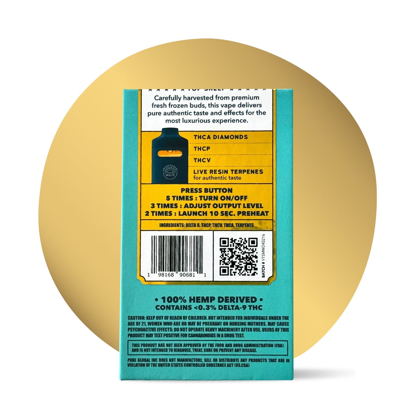 Maui Wowie Sativa Top Shelf 4g Disposable VapeDISCONTINUED
