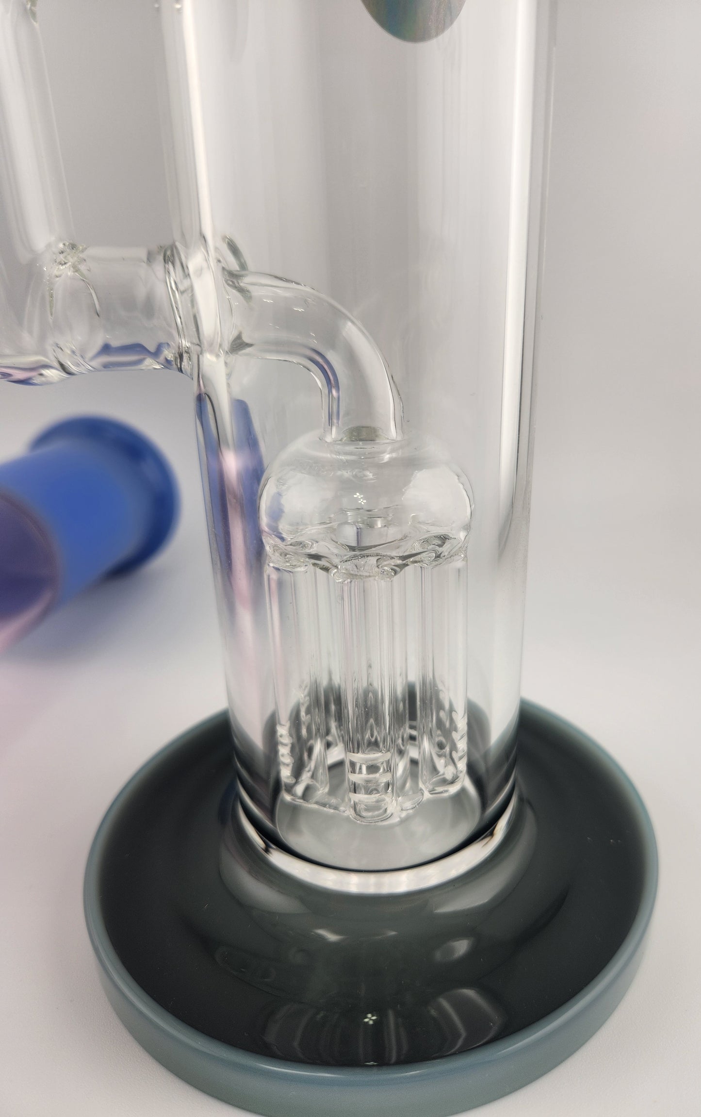 Six Arm Tree Perc Double Color Straight Tube Rig