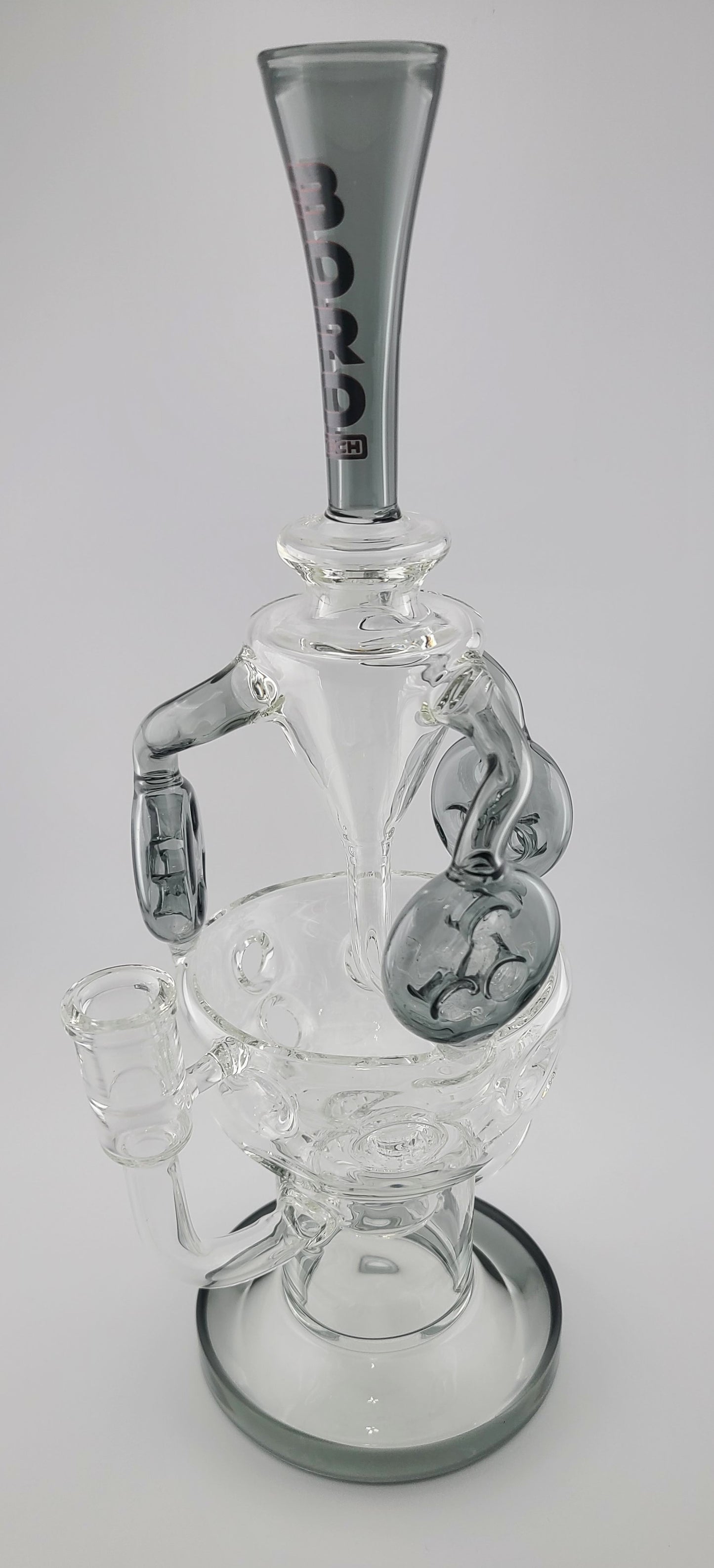 Large Color Super Fab Egg Triple Uptake Recycler Rig
