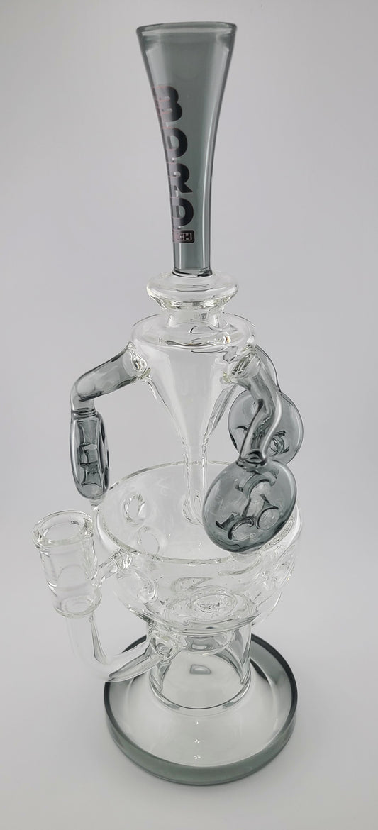 Large Color Super Fab Egg Triple Uptake Recycler Rig