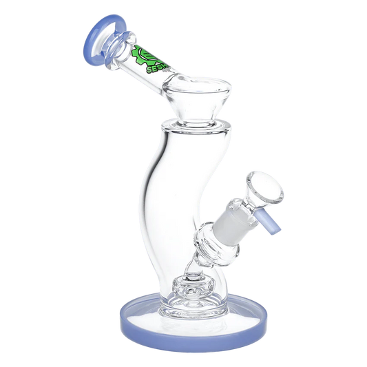 SeshGear Hip Check Curved Glass Water Pipe