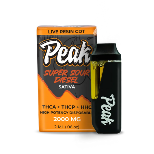 Peak Super Sour Diesel- Sativa - THCA/THCP/HHC - 2Ml - disposable